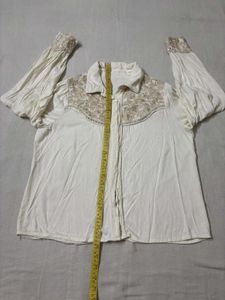 Embroidered Western Style Shirt/ Blouse