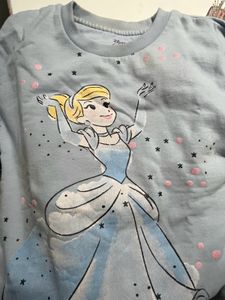 Cindrella Print Sweatshirt By Yk Disney 6-8 Yrs