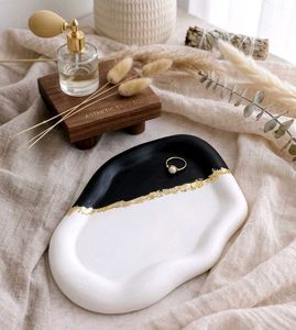 Modern Black &amp; Gold Decorative Tray