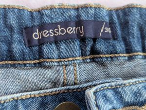 Blue Wash Straight Leg Jeans