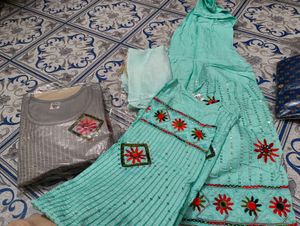 Beautiful Mint Green Kurta Set