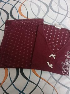 Cozy Burgundy Pajama Set