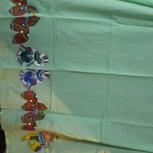 New Hand painted 🎨 pure cotton dupatta
