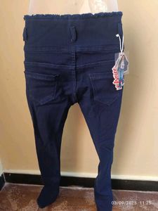 New Unused Dark Blue Denim Jeans