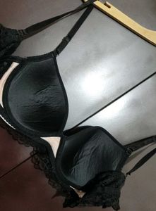 Black &amp; Light Peach Bra For 36 C Bust