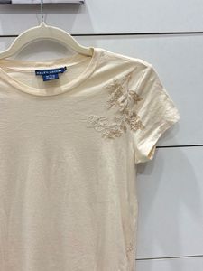 Ralph Lauren Lace Trimmed Tee