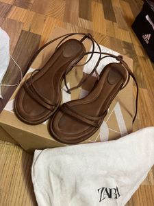 Brown Strappy Block Heel Sandals 🤎 | Elegant Part