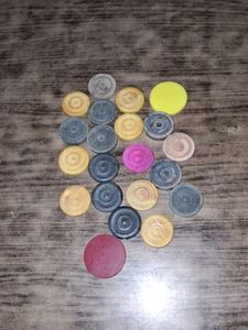 Vintage Checkers Game Pieces