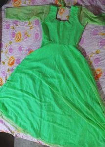 A Beautiful Green Gown Made By Mee
