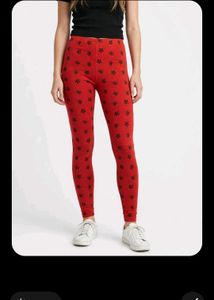 Fun Printed Leggings - Yellow &amp; Red