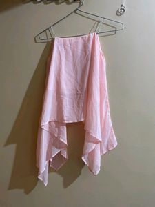 Light Pink Sleeveless Top For Women 💗