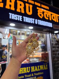 Exquisite Traditional Earrings with Pearls