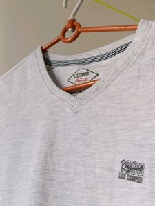 Men's Grey V-Neck T-Shirt