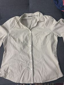 Striped Button-Up Shirt