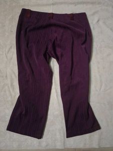 Purple straight leg pants capri