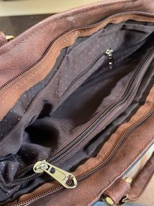 Stylish Two-Tone Handbag