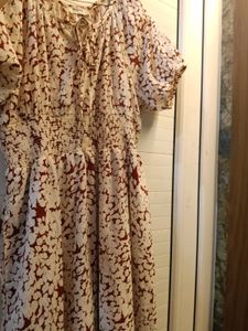 Boho Floral Print Midi Dress