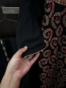 Embellished Black Kurta Set