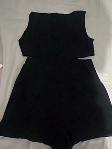 Chic Black Cut-Out Jumpsuit
