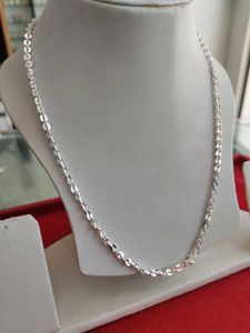 Sterling Silver Disc Chain 24 Inches