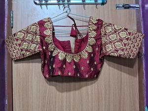 MAROON EMBROIDERY BLOUSE