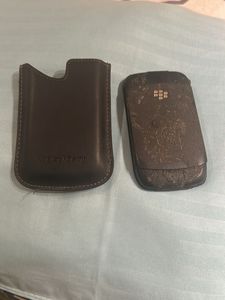 BlackBerry Phone with Leather Pouch
