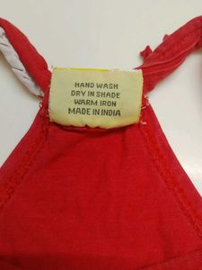 Cute Kawaii  Red Floral Tank Top
