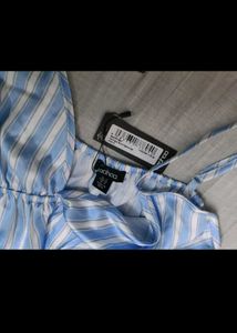 Blue &amp; White Striped Cami Top