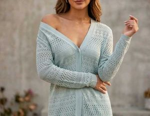 Light Blue Knit Cardigan