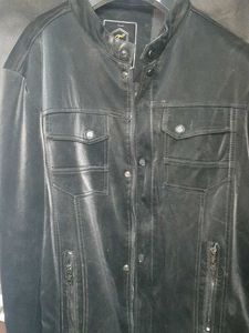 Men's Classic Black Leather Jacket