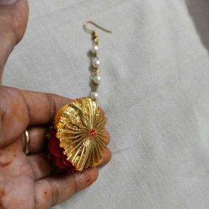 Floral Hair Accessories 'Maang Tikka'