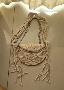 Macrame Crossbody Bag