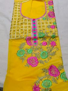 Bright Yellow Colour For Haldi Ceremony