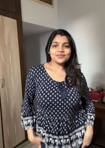 Cute Printed Top with Flared Sleeves | short kurti