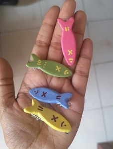 Cute Fish Cookie Hair Clips