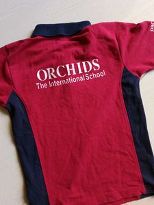 Red &amp; Navy Blue Polo T-Shirt