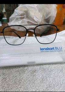 New Lenskart Blue Vintage Aviator Looks Zero Power