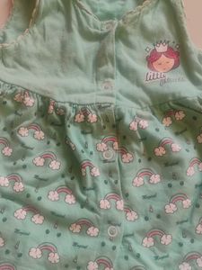 Baby Girls Mint Green Rainbow Dress