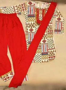 Embroidered Kurta with Palazzo Pants