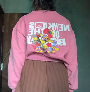 Pink Graphic Sweatshirt