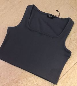 Stylish Ribbed Cropped Tank Top