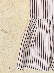 Striped Peplum Cami Top