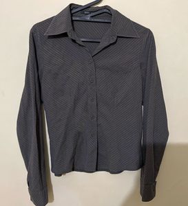Chic Black Ruched &amp; stripe tops(Combo)
