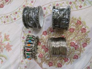 Combo Boho Colorful Stone Bracelet and Bangles