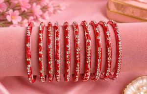 Red Stone Bangle Set❤️