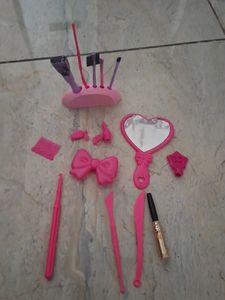 Barbie Makeup Tools Pink Set