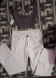 Bootcut White Jeans