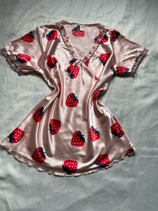 Strawberry print slip wear