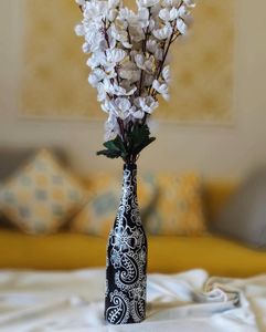 Hand-Painted Decorative Bottle Vase