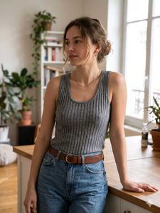 Ribbed Knit Tank Top